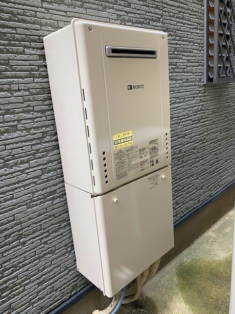 大阪府大阪市平野区 S様 都市ガス ノーリツ給湯器 GT-2460SAWX-1 BL 24号オート追焚付給湯器 交換工事 交換後