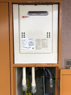 兵庫県神戸市垂水区 Ｍ様 都市ガス ノーリツ給湯器 GQ-2039WS-1 20号オートストップ給湯専用給湯器 交換工事 交換後