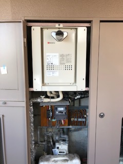 兵庫県神戸市須磨区 Ｙ様 都市ガス ノーリツ給湯器 GQ-1627AWX-T-DX BL 16号高温水供給式給湯器 交換工事 交換後