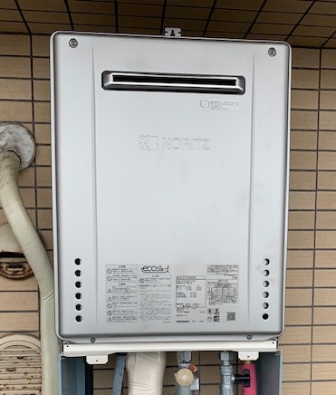東京都江東区 Ｏ様 都市ガス ノーリツエコジョーズ GT-C2462SAWX BL 24号シンプル（オート）追焚付給湯器 交換工事 交換後