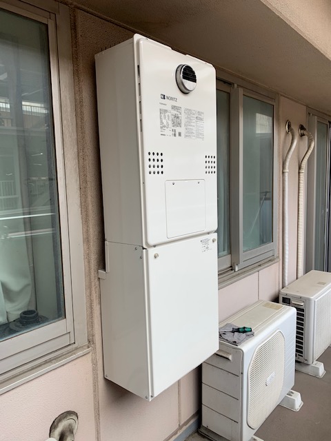 埼玉県川口市 Ｋ様 都市ガス ノーリツエコジョーズ GTH-C2460AW3H BL 24号スタンダード（フルオート）給湯暖房給湯器 交換工事 交換後