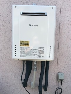 神奈川県大和市 Ｓ様 都市ガス ノーリツ給湯器 GT-2460SAWX-1 BL 24号オート追焚付給湯器 交換工事 交換後