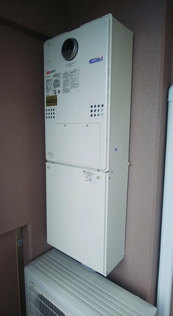 兵庫県芦屋市 S様 都市ガス ノーリツエコジョーズ GTH-C2450AW3H-1 BL 24号スタンダード（フルオート）給湯暖房給湯器 交換工事 交換後