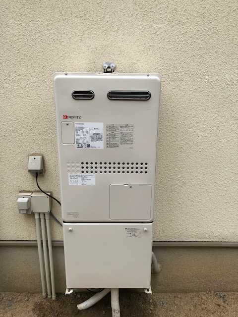 兵庫県西宮市 T様 都市ガス GTH-2444SAWX6H-1 BL 24号オート給湯暖房給湯器 交換工事 交換後