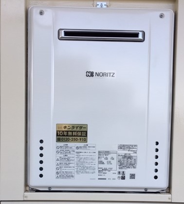 千葉県浦安市 Ｋ様 都市ガス ノーリツ給湯器 GT-2460AWX-1 BL 24号フルオート追焚付給湯器 交換工事 交換後