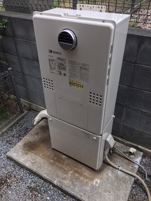 埼玉県さいたま市緑区 Ｕ様 都市ガス ノーリツエコジョーズ GTH-C2460AW3H BL 24号スタンダード（フルオート）給湯暖房給湯器 交換工事 交換後