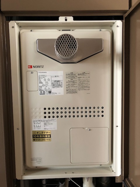 兵庫県神戸市西区 Ｙ様 都市ガス ノーリツ給湯器 GTH-2444AWX3H-T-1 BL 24号フルオート給湯暖房給湯器 交換工事 交換後