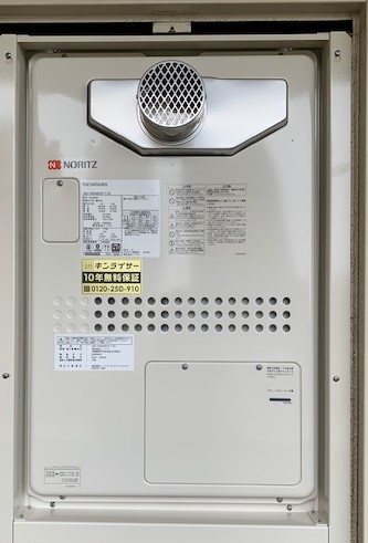 大阪府大阪市西淀川区 Ｍ様 都市ガス ノーリツ給湯器 GQH-2443AWX3H-T-DX BL 24号高温水供給式暖房給湯器 交換工事 交換後