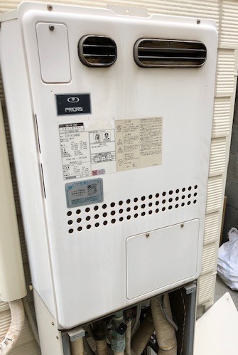 兵庫県明石市 M様 都市ガス ノーリツエコジョーズ GTH-C2460AW3H BL 24号スタンダード（フルオート）給湯暖房給湯器 交換工事 交換前