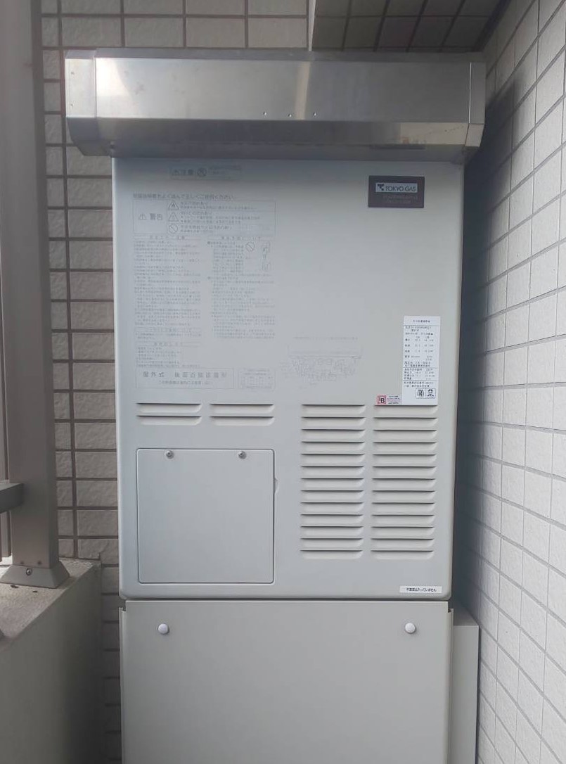東京都江東区 Ｍ様 都市ガス ノーリツエコジョーズ GTH-C2460AW3H BL 24号スタンダード（フルオート）給湯暖房給湯器 交換工事 交換前