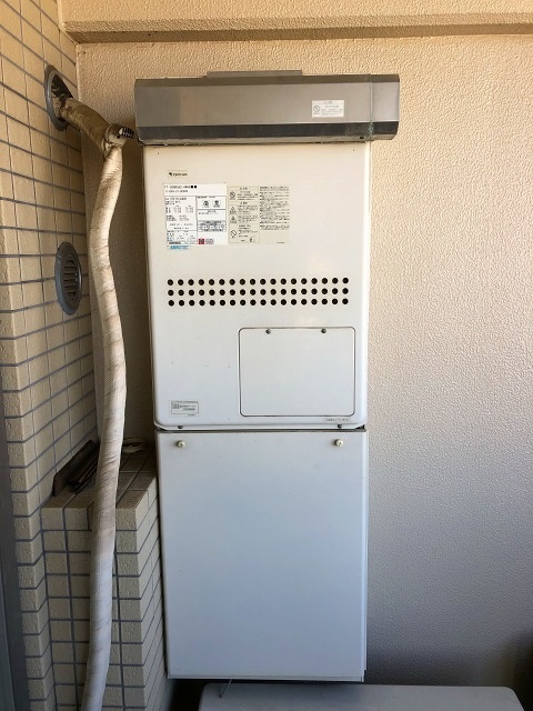 神奈川県相模原市南区 K様 都市ガス ノーリツエコジョーズ 	GTH-C2450AW3H-1 BL 24号スタンダード（フルオート）給湯暖房給湯器 交換工事 交換前