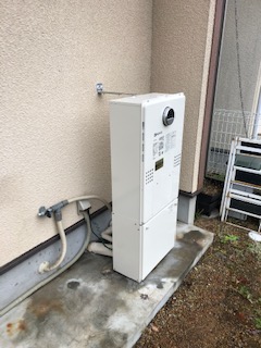 兵庫県神戸市北区 Ｅ様 都市ガス ノーリツエコジョーズ GTH-C2460AW3H BL 24号スタンダード（フルオート）給湯暖房給湯器 交換工事 交換後
