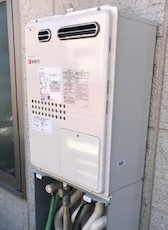 東京都世田谷区 Ｋ様 都市ガス ノーリツ給湯器 GTH-2445SAWX-1 BL 24号オート給湯暖房給湯器 交換工事 交換後