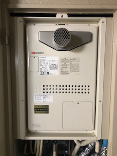 奈良県橿原市 Ｗ様 都市ガス ノーリツ給湯器 GTH-2444AWX3H-T-1 BL 24号フルオート給湯暖房給湯器 交換工事 交換後