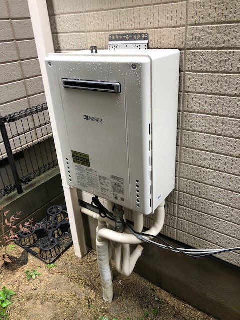 兵庫県神戸市東灘区 Ｔ様 都市ガス ノーリツ給湯器 GT-2460SAWX-1 BL 24号オート追焚付給湯器 交換工事 交換後