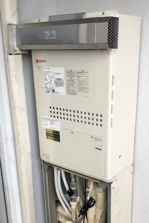 兵庫県神戸市北区 Ｈ様 	都市ガス ノーリツ給湯器 GQH-1643AWX3H-DX BL 16号高温水供給式暖房給湯器 交換工事 交換後