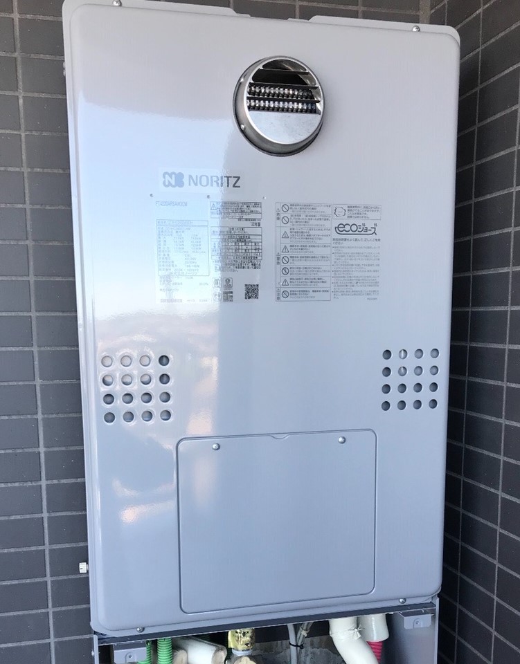東京都国立市 Ｙ様 都市ガス ノーリツエコジョーズ GTH-C2460AW3H BL 24号スタンダード（フルオート）給湯暖房給湯器 交換工事 交換後
