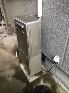 奈良県奈良市 Ｎ様 	都市ガス リンナイエコジョーズ RVD-E2405SAW2-1(A) 24号オート給湯暖房給湯器 交換工事 交換後