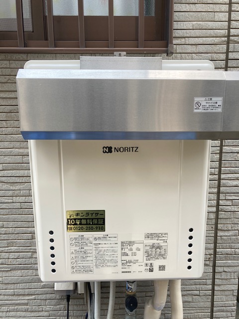 兵庫県神戸市長田区 Ｎ様 都市ガス ノーリツ給湯器 GT-2060SAWX-1 BL 20号オート追焚付給湯器 交換工事 交換後