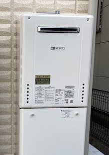 大阪府堺市東区 Ｔ様 都市ガス ノーリツ給湯器 GT-2460AWX-1 BL 24号フルオート追焚付給湯器 交換工事 交換後