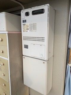 兵庫県尼崎市 N様 都市ガス ノーリツエコジョーズ GTH-C2460AW3H BL 24号スタンダード（フルオート）給湯暖房給湯器 交換工事 交換前