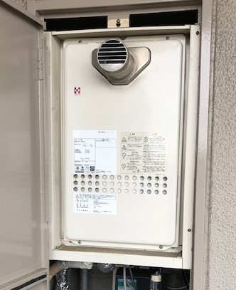 兵庫県明石市 Ｋ様 都市ガス リンナイ給湯器 RUJ-A1610T 16号高温水供給式給湯器 交換工事 交換前