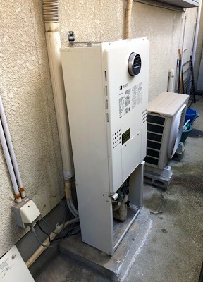 兵庫県神戸市垂水区 Ｍ様 都市ガス ノーリツエコジョーズ GTH-C2460AW3H BL 24号スタンダード（フルオート）給湯暖房給湯器 交換工事 交換後