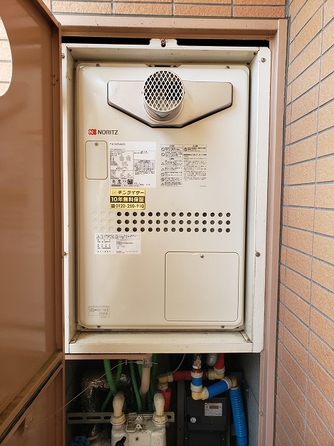 神奈川県横浜市磯子区 S様 都市ガス ノーリツ給湯器 GTH-2444AWX3H-T-1 BL 24号フルオート給湯暖房給湯器 交換工事 交換後