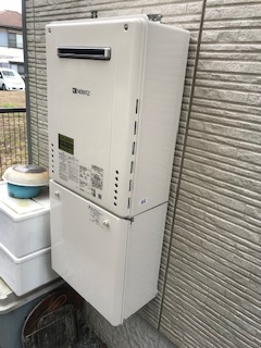 神奈川県横須賀市 H様 都市ガス ノーリツ給湯器 GT-2460SAWX-1 BL 24号オート追焚付給湯器 交換工事 交換後