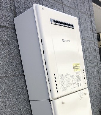 東京都杉並区 Ｋ様 都市ガス ノーリツ給湯器 GT-2460SAWX-1 BL 24号オート追焚付給湯器 交換工事 交換後