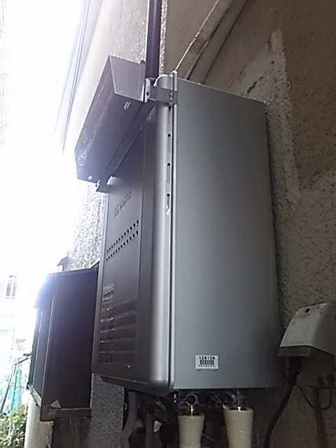 兵庫県尼崎市 W様 都市ガス ノーリツエコジョーズ GTH-C2459AWD BL 24号フルオート給湯暖房給湯器 交換工事 交換後