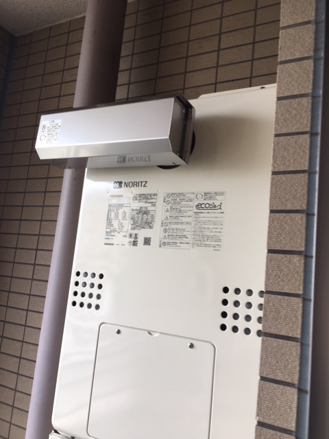 東京都国立市 Ｎ様 都市ガス ノーリツエコジョーズ GTH-C2460AW3H BL 24号スタンダード（フルオート）給湯暖房給湯器 交換工事 交換後