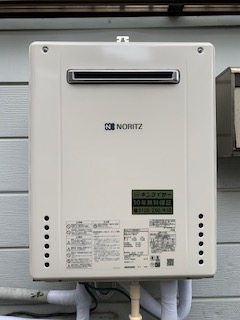 東京都江戸川区 Ｔ様 都市ガス ノーリツ給湯器 GT-1660SAWX-1 BL 16号オート追焚付給湯器	交換工事 交換後