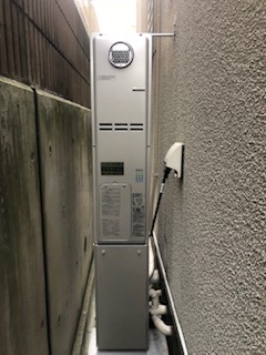 大阪府和泉市 Ｈ様 都市ガス リンナイエコジョーズ RUFH-SE2406SAW2-3 24号オート給湯暖房給湯器 交換工事 交換後