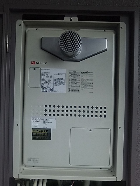 奈良県橿原市 S様 都市ガス ノーリツ給湯器 GTH-2444AWX3H-T-1 BL 24号フルオート給湯暖房給湯器 交換工事 交換後