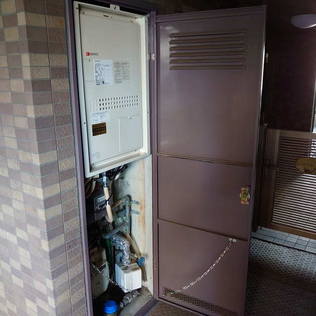 奈良県奈良市 K様 都市ガス ノーリツ給湯器 GTH-2444AWX3H-TB-1 BL 24号フルオート給湯暖房給湯器 交換工事 交換後