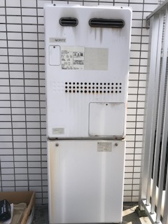東京都豊島区 I様 都市ガス ノーリツエコジョーズ GTH-C2450SAW3H-1 BL 24号シンプル（オート）給湯暖房給湯器 交換工事 交換前