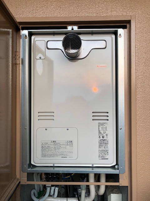 兵庫県神戸市垂水区 T様 都市ガス リンナイ給湯器 RUFH-A2400AT2-1 24号フルオート給湯暖房給湯器 交換工事 交換後