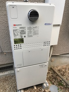 神奈川県藤沢市 Ｋ様 都市ガス ノーリツエコジョーズ GTH-C2450AW3H-1 BL 24号スタンダード（フルオート）給湯暖房給湯器 交換工事 交換後