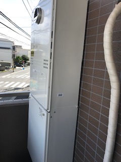 神奈川県横浜市鶴見区 Ｋ様 	都市ガス ノーリツエコジョーズ GTH-C2450AW3H-1 BL 24号スタンダード（フルオート）給湯暖房給湯器 交換工事 交換後