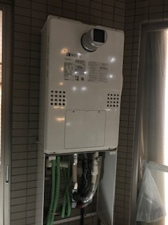 神奈川県横浜市南区 Ｈ様 都市ガス ノーリツエコジョーズ GTH-C2460AW3H-T BL 24号スタンダード（フルオート）給湯暖房給湯器 交換工事 交換後