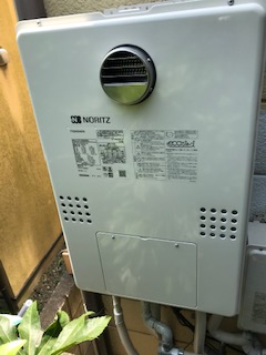 東京都三鷹市 Ｍ様 都市ガス ノーリツエコジョーズ GTH-C2460AW3H BL 24号スタンダード（フルオート）給湯暖房給湯器 交換工事 交換後