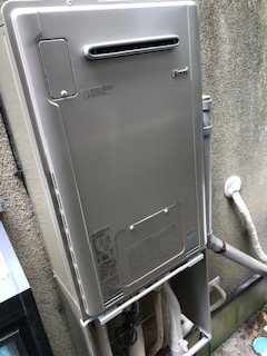 東京都杉並区 Ｋ様 都市ガス リンナイエコジョーズ RUFH-E2405AW2-3(A) 24号フルオート給湯暖房給湯器 交換工事 交換後