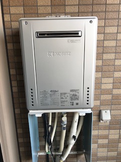 埼玉県所沢市 Ｋ様 都市ガス ノーリツエコジョーズ GT-C2462SAWX BL 24号シンプル（オート）追焚付給湯器 交換工事 交換後