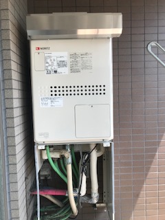 東京都練馬区 Ｈ様 都市ガス ノーリツ給湯器 GTH-2444AWX3H-1 BL 24号フルオート給湯暖房給湯器 交換工事 交換後