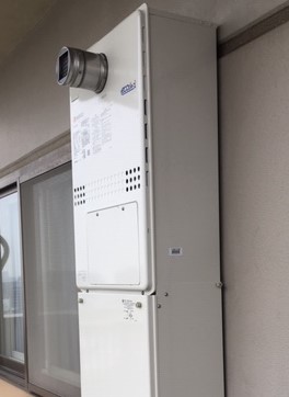 神奈川県川崎市幸区 Ｈ様 都市ガス ノーリツエコジョーズ GTH-C2450AW3H-T-1 BL 24号スタンダード（フルオート）給湯暖房給湯器 交換工事 交換後