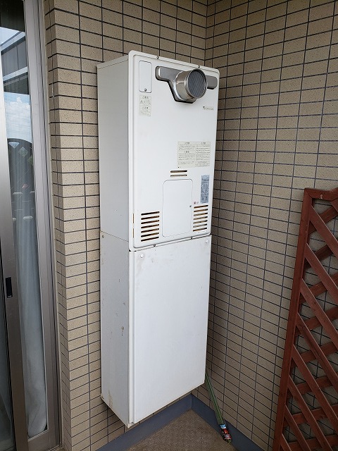神奈川県川崎市麻生区 R様 都市ガス ノーリツエコジョーズ GTH-C2450AW3H-1 BL 24号スタンダード（フルオート）給湯暖房給湯器 交換工事 交換前