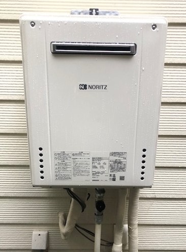 大阪府高槻市 Ｎ様 都市ガス ノーリツ給湯器 GT-2460AWX-1 BL 24号フルオート追焚付給湯器 交換工事 交換後