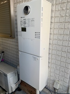 奈良県奈良市 A様 都市ガス ノーリツエコジョーズ GTH-C2460AW3H BL 24号スタンダード（フルオート）給湯暖房給湯器 交換工事 交換後