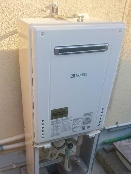 大阪府藤井寺市 Ｋ様 都市ガス ノーリツ給湯器 GT-1660SAWX-1 BL 16号オート追焚付給湯器 交換工事 交換後